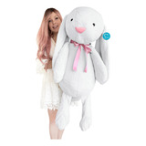 Conejo De Peluche Gigante Jumbo 1.10 Metros Grande Rosa Azul