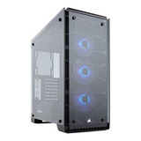 Gabinete Corsair 570x Cristal Semitorre Rgb 3 Ventiladores Color Negro