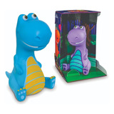 Dinossauro Tiranossauro Baby Rex Cofrinho Azul - Adijomar