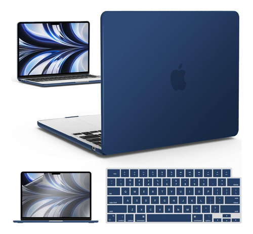 Funda Ibenzer Para Macbook Air 13 M2 + C/teclado Navy