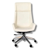 Cadeira Escritorio Premium Executiva Diretor Exclusivas Cor Creme Material Do Estofamento Couro Sintético