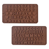 Moldes De Silicona Con Letras De Chocolate, Molde De Silicon