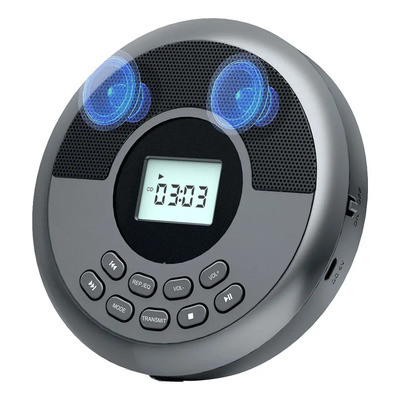Reproductor De Cd Portátil, Recargable, Discman Con Doble  | Meses sin interés