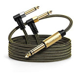 Cable Divisor De Audio Gosysong 50ft Trs A Dual Ts -dorado