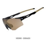 Gafas De Ciclismo Gw Flint Full Negro/dorado