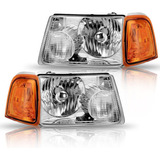 2x For 2001-2011 Ford Ranger Headlights Clear Headlamp C Aab