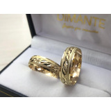 Anillos De Boda Amarillos Oro 14k 6mm Ancho Grabado Y Envio