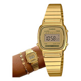 Relógio De Pulso Casio Feminino Com Corpo Dourado