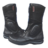 Botas Moto Alter Trip C/ Protecciones Cuero Negro Masxmoto