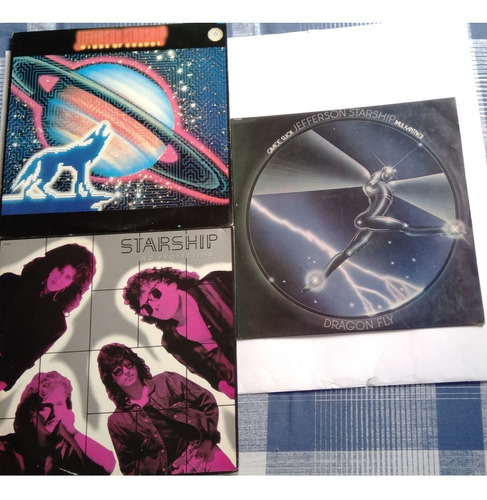 Lp Vinil Jefferson Starship Lote 3 Discos Excelentes