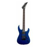 Guitarra Eléctrica Jackson Js Series Js12 Dinky De Álamo Metallic Blue Brillante Con Diapasón De Amaranto