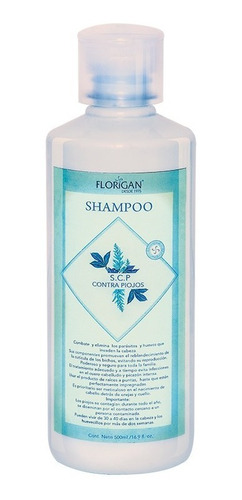 Shampoo Contra Piojos S. C. P. Con Cuasia 500ml. Florigan