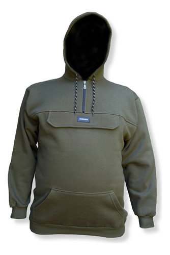 Anorak Buzo Talle Especial Frisa Invisible Premium Canguro