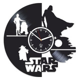 Reloj De Vinilo Star Wars Yoda - Original Y Moderno.