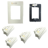 Pack 10 Llave De Luz Armada 4 Puntos Sica Silight Brava