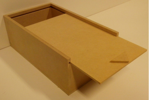 Caja De Fibrofacil Tapa Corrediza 15.5x10x5.5cm Combo X 10un