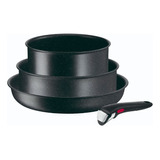 Ingenio Black Stone T-fal Juego De 4 Cazuelas