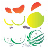 Stencil 30,5x30,5 - Frutas Melancia (opa 2873)