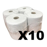 10 Bolsones Papel Higienico Jumbo 350mt X8u