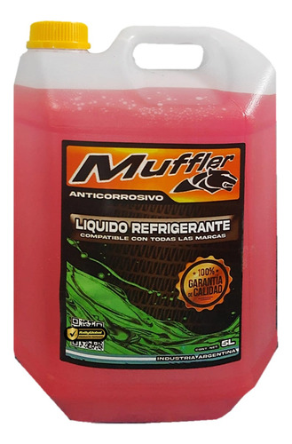 Refrigerante Inhibidor Corrosión De Uso Directo X 15lts 3x5l