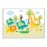 The Kids Room By Stupell Placa De Pared Rectangular De Anima