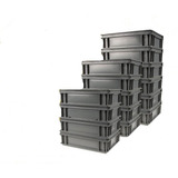 Cajon  Plastico Contenedor Caja Apilable 40x30x12 Me
