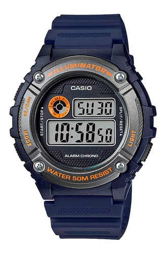 Reloj Casio W-216h-2bvdf Resina Niño 100% Original