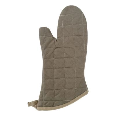 Guante Para Horno De Algodón 34 Cm Soporta 240°c Gris Guante Anti Inflamable