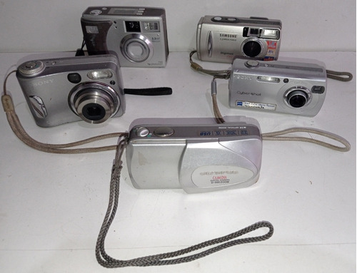 Lote Com Par De Câmeras Antiga Digital Obsoletas Sem Teste