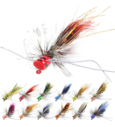 Popper-moscas-para-pesca-con-mosca-topwater-panfish-bluegill