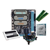 Kit Upgrade Intel Core I5 Placa Mãe H61 16gb Ddr3 Ssd 120gb