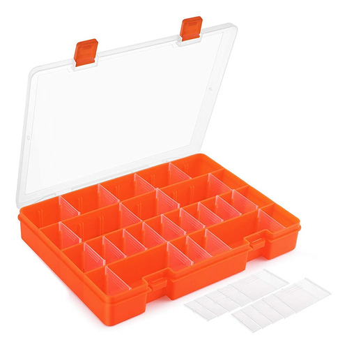 Caja Organizadora De Plástico Con Separadores Ajustables, 36