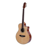 Guitarra Acústica Parquer Master Tipo Apx Con Corte Y Funda