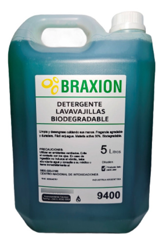 Detergente Tradicional Biodegradable (30% M.act) X5 Litros