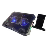 Base Refrigerante Rgb Gamer Para Portátil 2 Ventiladores 