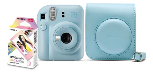 Kit Mini 12 Câmera Fujifilm Instax Azul - 1 Ano Garantia 