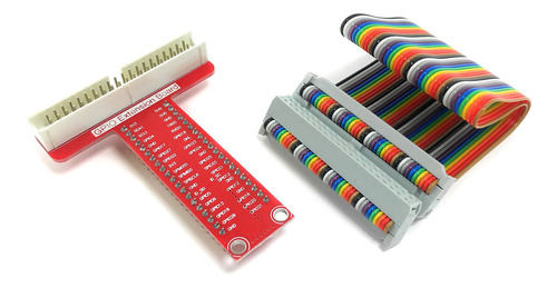 Tarjeta Gpio Raspberry Pi 4 3 2 Protoboard Cable 40 Pines