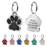 Placa De Identificacion Personalizada Perros Y Gatos Huella