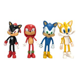 Coleccion De 4 Figuras De Sonic Grande 12cm Sin Caja
