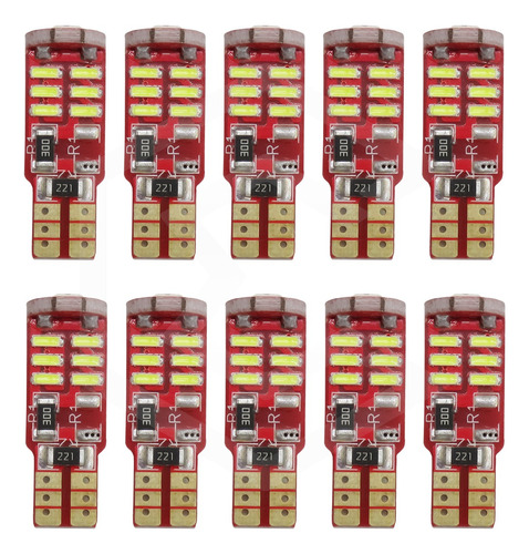 Kit 10 Focos De Pellizco 15 Leds 4014 Canbus. 12v