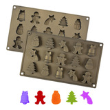 Moldes De Silicona De Navidad, Moldes De Chocolate Para Dul.