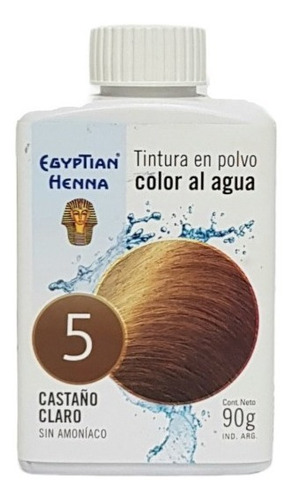 Egyptian Henna Tintura En Polvo Color Al Agua 0% Amoniaco 90