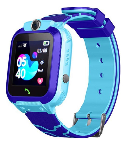 Relógio Smartwatch Q12 P/crianças Com Gps E Chip Azul