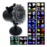 Proyector Led Navideño Luces Decorativas 12 Estilos Exterior