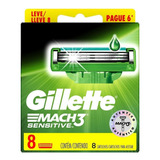 Repuestos Para Afeitar Gillette Mach3 Sensitive 8 u
