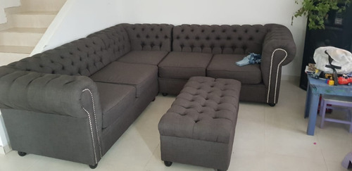 Sillon Sofa Rinconero Esquinero Chesterfield Juego Living