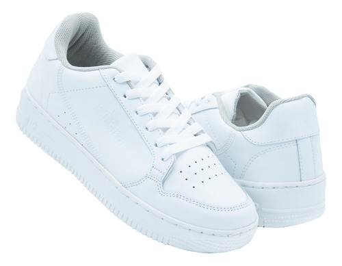 Tenis Unisex Blasito 440 Piel Blanco Escolar 22 Al 27