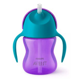 Vaso Entrenador Avent Con Popote 10m+ 7oz Plastico Antigoteo