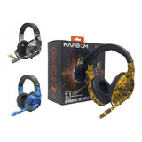 Fone Headset Gamer Com Fio Over-ear Com Microfone Camuflado