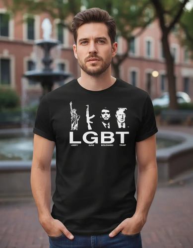 Camiseta Lgbt Bolsonaro Trump Guns Liberty | Parcelamento sem juros
